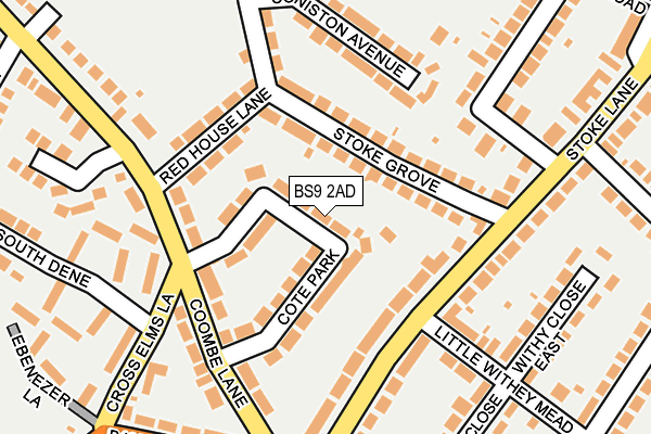 BS9 2AD map - OS OpenMap – Local (Ordnance Survey)