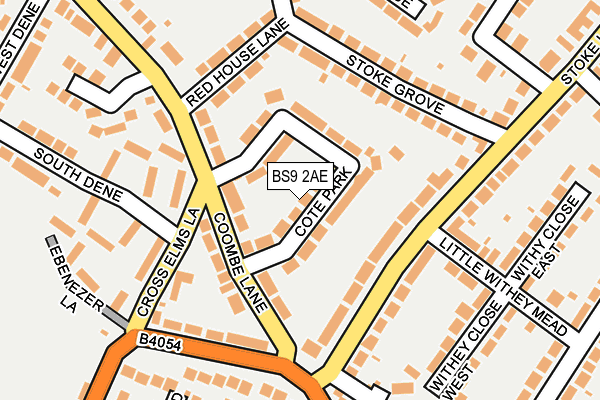 BS9 2AE map - OS OpenMap – Local (Ordnance Survey)