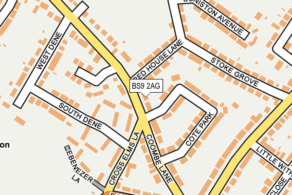 BS9 2AG map - OS OpenMap – Local (Ordnance Survey)