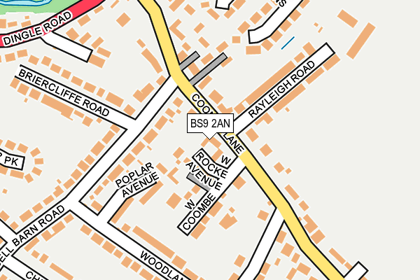 BS9 2AN map - OS OpenMap – Local (Ordnance Survey)