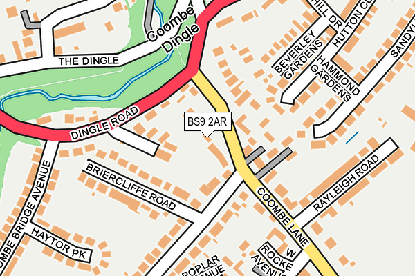 BS9 2AR map - OS OpenMap – Local (Ordnance Survey)