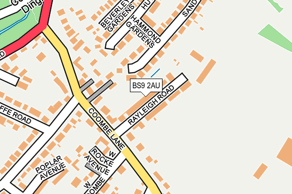 BS9 2AU map - OS OpenMap – Local (Ordnance Survey)