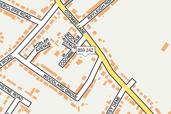 BS9 2AZ map - OS OpenMap – Local (Ordnance Survey)