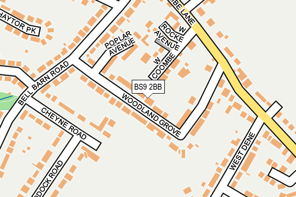 BS9 2BB map - OS OpenMap – Local (Ordnance Survey)