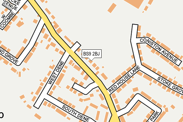 BS9 2BJ map - OS OpenMap – Local (Ordnance Survey)