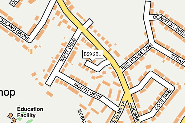 BS9 2BL map - OS OpenMap – Local (Ordnance Survey)