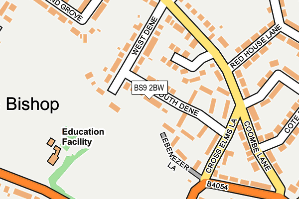 BS9 2BW map - OS OpenMap – Local (Ordnance Survey)