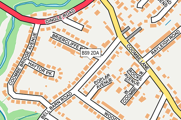 BS9 2DA map - OS OpenMap – Local (Ordnance Survey)