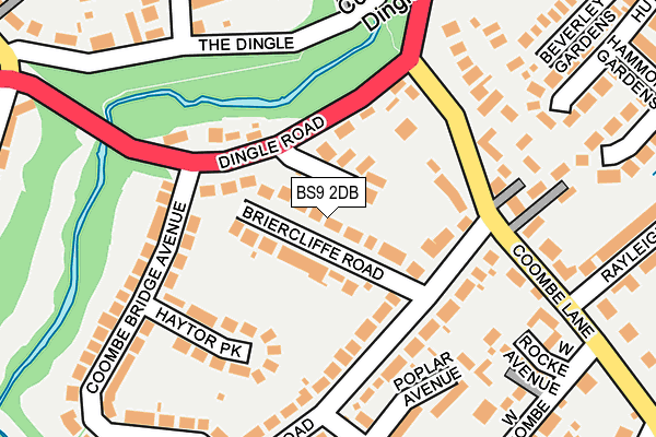 BS9 2DB map - OS OpenMap – Local (Ordnance Survey)