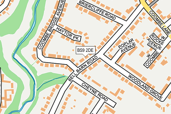 BS9 2DE map - OS OpenMap – Local (Ordnance Survey)