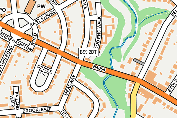 BS9 2DT map - OS OpenMap – Local (Ordnance Survey)