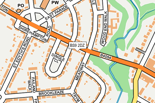 BS9 2DZ map - OS OpenMap – Local (Ordnance Survey)