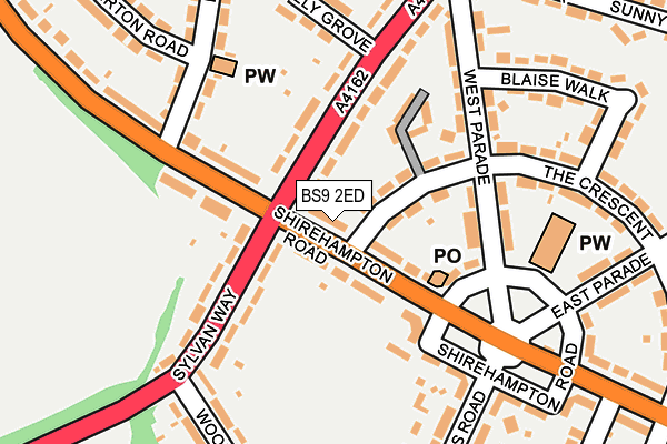 BS9 2ED map - OS OpenMap – Local (Ordnance Survey)