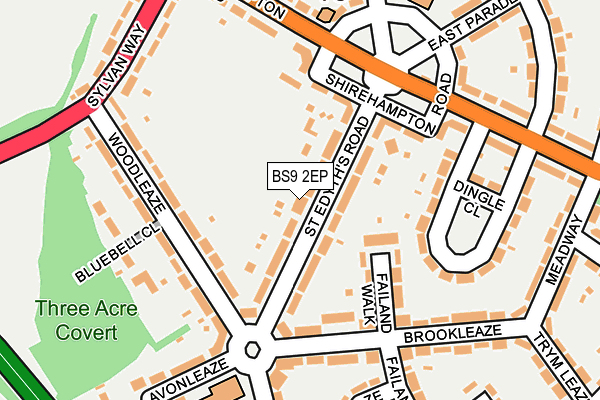 BS9 2EP map - OS OpenMap – Local (Ordnance Survey)
