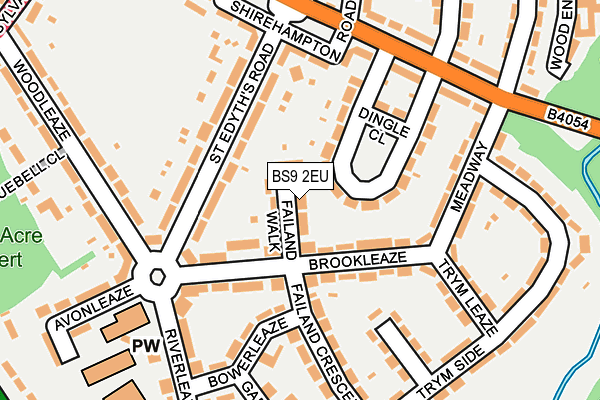BS9 2EU map - OS OpenMap – Local (Ordnance Survey)