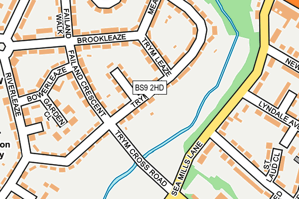 BS9 2HD map - OS OpenMap – Local (Ordnance Survey)