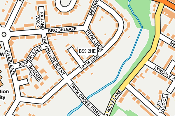 BS9 2HE map - OS OpenMap – Local (Ordnance Survey)