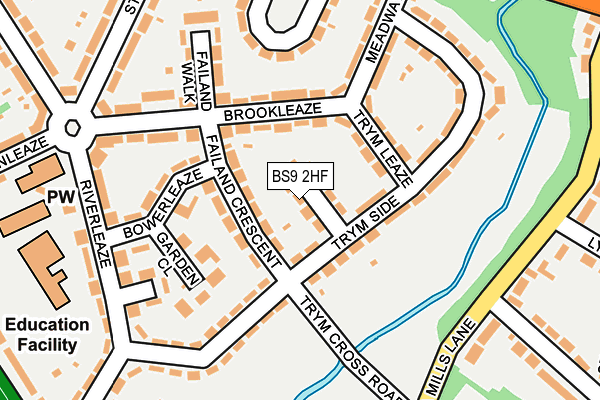 BS9 2HF map - OS OpenMap – Local (Ordnance Survey)