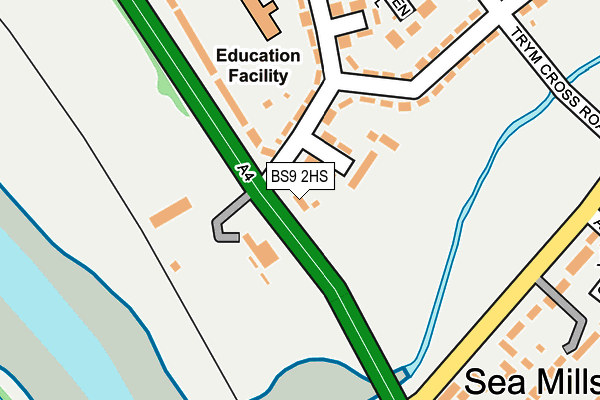 BS9 2HS map - OS OpenMap – Local (Ordnance Survey)