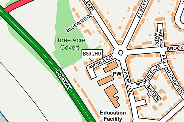 BS9 2HU map - OS OpenMap – Local (Ordnance Survey)