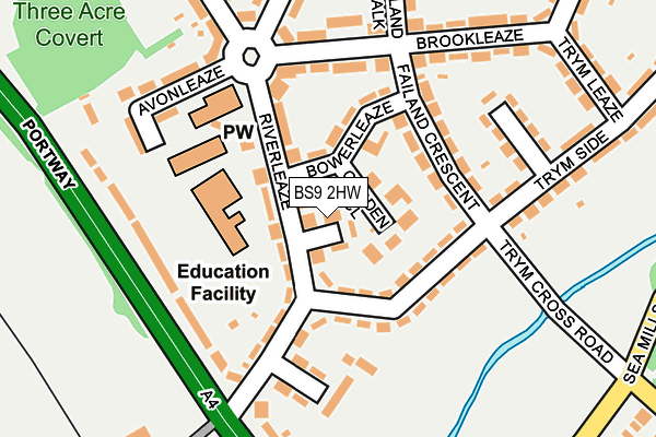 BS9 2HW map - OS OpenMap – Local (Ordnance Survey)