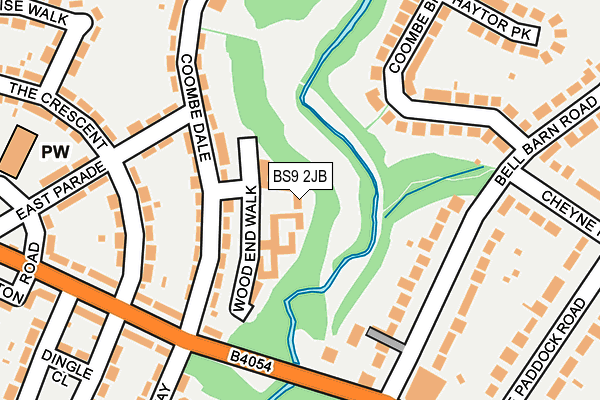 BS9 2JB map - OS OpenMap – Local (Ordnance Survey)