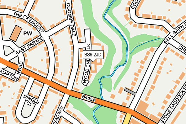 BS9 2JD map - OS OpenMap – Local (Ordnance Survey)