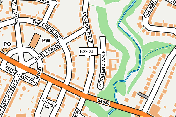 BS9 2JL map - OS OpenMap – Local (Ordnance Survey)