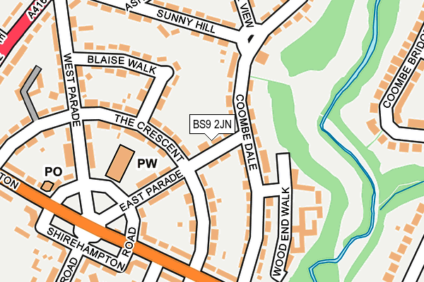 BS9 2JN map - OS OpenMap – Local (Ordnance Survey)