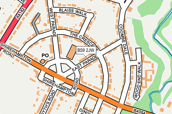 BS9 2JW map - OS OpenMap – Local (Ordnance Survey)