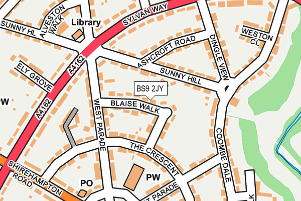 BS9 2JY map - OS OpenMap – Local (Ordnance Survey)