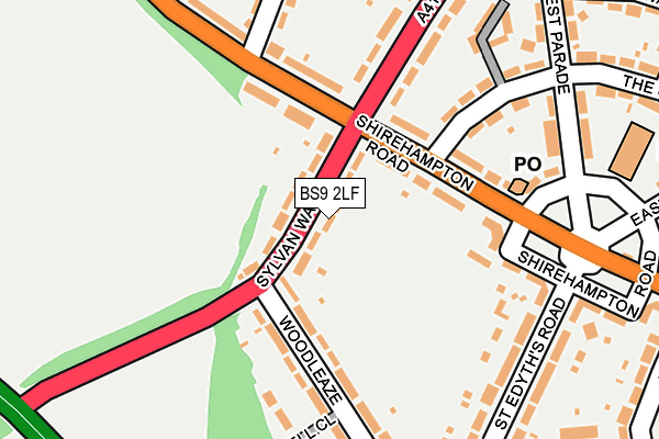 BS9 2LF map - OS OpenMap – Local (Ordnance Survey)
