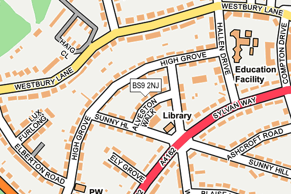 BS9 2NJ map - OS OpenMap – Local (Ordnance Survey)