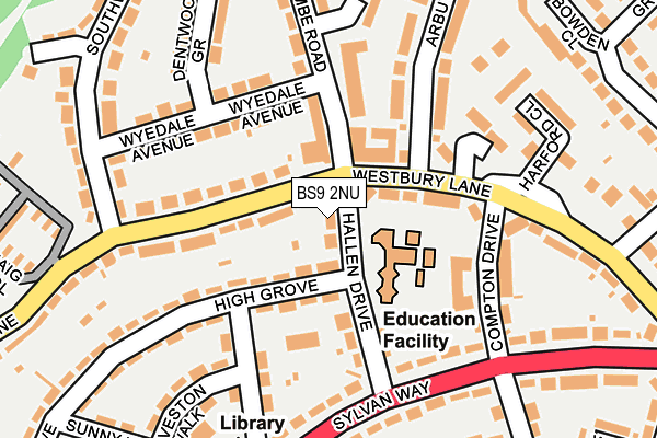 BS9 2NU map - OS OpenMap – Local (Ordnance Survey)