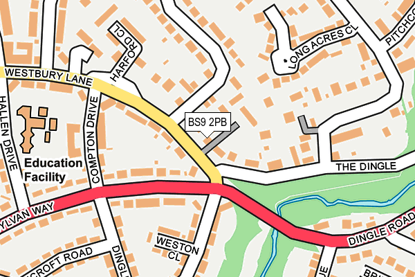BS9 2PB map - OS OpenMap – Local (Ordnance Survey)