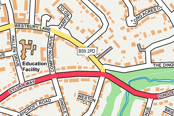 BS9 2PD map - OS OpenMap – Local (Ordnance Survey)