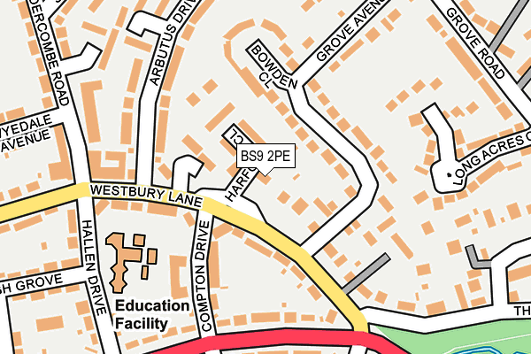 BS9 2PE map - OS OpenMap – Local (Ordnance Survey)