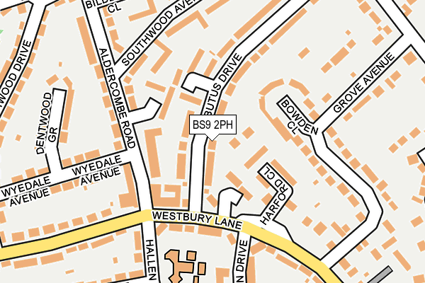 BS9 2PH map - OS OpenMap – Local (Ordnance Survey)