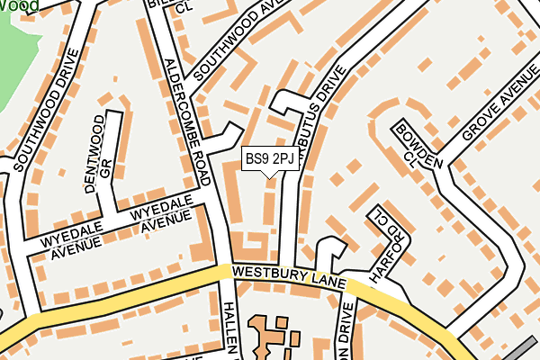 BS9 2PJ map - OS OpenMap – Local (Ordnance Survey)