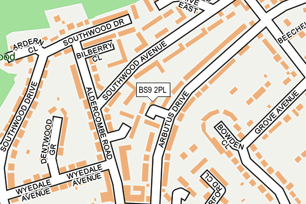 BS9 2PL map - OS OpenMap – Local (Ordnance Survey)