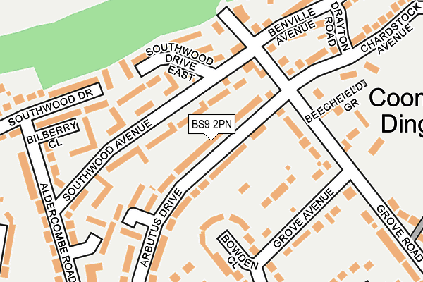 BS9 2PN map - OS OpenMap – Local (Ordnance Survey)