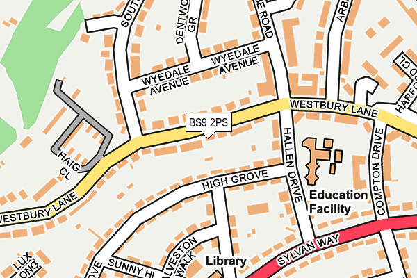 BS9 2PS map - OS OpenMap – Local (Ordnance Survey)