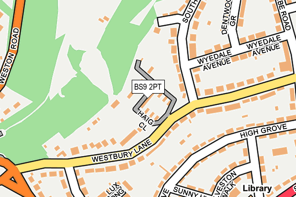 BS9 2PT map - OS OpenMap – Local (Ordnance Survey)