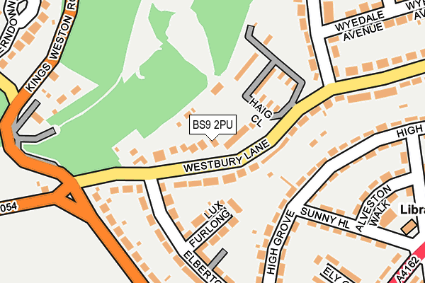 BS9 2PU map - OS OpenMap – Local (Ordnance Survey)