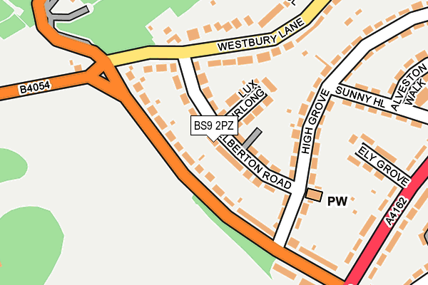 BS9 2PZ map - OS OpenMap – Local (Ordnance Survey)