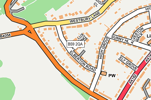 BS9 2QA map - OS OpenMap – Local (Ordnance Survey)