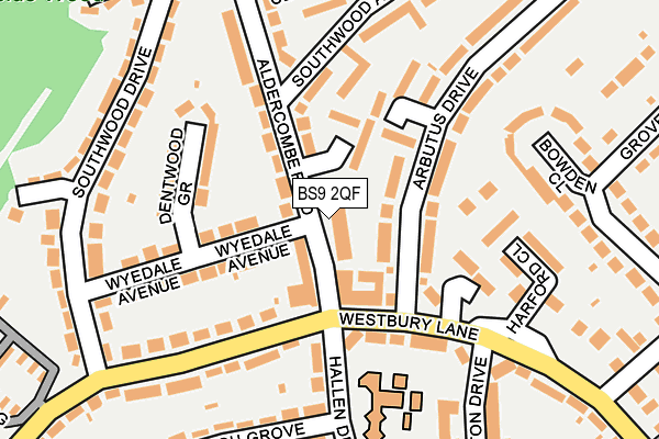BS9 2QF map - OS OpenMap – Local (Ordnance Survey)