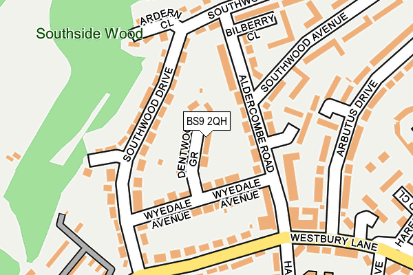 BS9 2QH map - OS OpenMap – Local (Ordnance Survey)