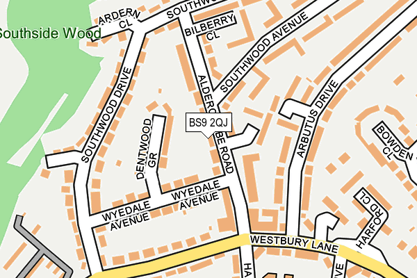 BS9 2QJ map - OS OpenMap – Local (Ordnance Survey)