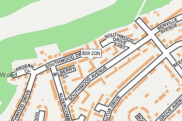 BS9 2QN map - OS OpenMap – Local (Ordnance Survey)